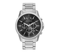 Armani Exchange Reloj hombre, Movimiento cronógrafo de cuarzo y caja de 44mm con correa de acero inoxidable