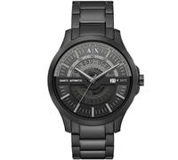 Armani Exchange Reloj Hombre, Movimiento Fecha Cuarzo Tres Agujas y Caja 46mm con Pulsera Acero Inoxidable