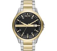 Armani Exchange Reloj para hombre de acero inoxidable en dos tonos con tres agujas y fecha, AX2453, Tono dorado y plateado