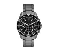ARMANI EXCHANGE Reloj analógico gris / negro One Size gris / negro