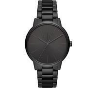 Armani Exchange Reloj para Hombre, Movimiento de tres manecillas, 42mm Caja de acero negro con correa de acero, AX2701, Grafito