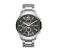 Armani Exchange Reloj para hombre AX2163 – Cronógrafo cuarzo 46 mm, acero plata y gris