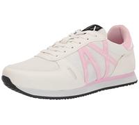 Armani Exchange Retro Running Shoe, 70s Ispired, Zapatillas para Mujer, Multicolor (Op White Lilac), 39 EU