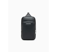 Armani Exchange Bolso negro para hombre con logo, Negro , Talla única