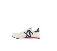 Armani Exchange Rio Side Logo, Zapatillas Hombre, OP.White+Black, 45 EU