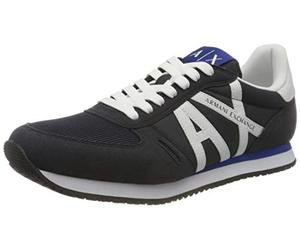 Armani Exchange Rio Side Logo, Zapatillas para Hombre, Multicolor (Navy+Op.White), 39.5 EU