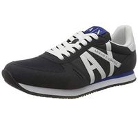 Armani Exchange Rio Side Logo, Zapatillas para Hombre, Multicolor (Navy+Op.White), 43.5 EU
