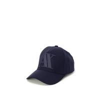 Armani Exchange Rubber Logo AX Cap Gorra de béisbol para Hombre, Azul (Navy - Navy 37735), Talla única