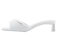 Armani Exchange Sandalia Dalia para mujer, correa suave, con logotipo pequeño, Op White, 40.5 EU