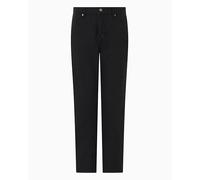 Armani Exchange Seven Magic Mountain, Cropped Fit, Logo Patch Jeans, Black Denim, 28 Mujeres