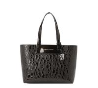 Armani Exchange Liz Patent M Bolsa shopping negro, imitación de cuero, mujer
