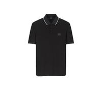 Armani Exchange Short Sleeve Side Logo Patch Three-Button Collar Polo, Negro, XL Hombres