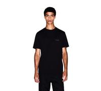Armani Exchange Short Sleeve Side Milano-New York Logo Lettering Camiseta Hombre (Pack de 1)