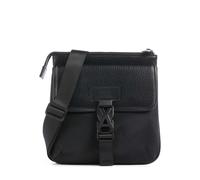 Armani Exchange Simon Bandolera negro, imitación de cuero, hombre