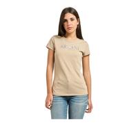 Armani Exchange - Slim fit Cotton T-shirt - Tops - Mujer - Beige - S -