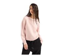 Armani Exchange Sostenible, Logotipo pequeño en la Parte Delantera, puños Acanalados Sudadera, Ponche de Leche, S para Mujer