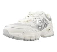 Armani Exchange - Speed, Zapatillas MUJER, OFF WHITE+SILVER,