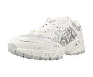 Armani Exchange - Speed, Zapatillas MUJER, OFF WHITE+SILVER,