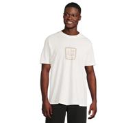 Armani Exchange Spray Paint AX Logo tee Camiseta, Blanco Sucio, X-Large Hombres