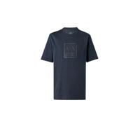 Armani Exchange Square A|x Logo Regular Fit Heavy Jersey tee Camiseta, Azul Marino, XL para Hombre