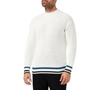 Armani Exchange Substainable, Long Sleeves, Hem Stripes Suéter, Blanco, M para Hombre