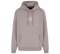 Armani Exchange Sudadera con Capucha de algodón con Logotipo de Icono para, Driftwood, Large