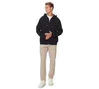 Armani Exchange Logo Tape Cotton Interlock Zip Up Hooded Sudadera Capucha, Negro, L para Hombre