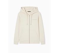 Armani Exchange Sudadera con Capucha para Mujer con Capucha Side Milano-New York, con Capucha, Color Blanco, S, ISO, S