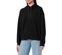 Armani Exchange Sudadera con Capucha y Logotipo Bordado para Mujer, Negro, M