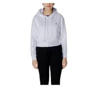 Armani Exchange Icon Project, Small Logo Embroidery, Cropped Fit Sudadera, Blanco (Optic), M para Mujer