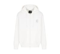 Armani Exchange - Sudadera con Cremallera Casual Práctica Tela Suave - Sweatshirts & Hoodies - Hombre - Blanco - 2XL -