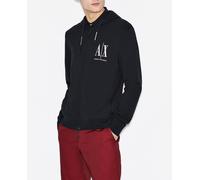 Armani Exchange Icon Hoodie Capucha, Azul (Navy 1510), X-Large para Hombre