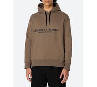 Armani Exchange Sudadera con Capucha Cotton Frenc Terry Utility Logo Drop Shoulder, Cocodrilo, X-Large para Hombre