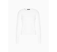 Armani Exchange Sudadera Esencial para Mujer, sostenible, Todo el Logotipo, ISO, XL