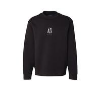ARMANI EXCHANGE Sudadera 'Felpa' negro / blanco XS negro / blanco