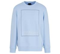 Armani Exchange Sudadera para Hombre Milano Edition con Cuello Redondo, Color Azul Placido, M, Placid Blue, S