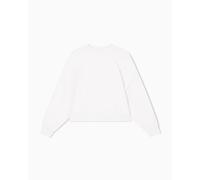 Armani Exchange Sudadera para Mujer de Manga Larga, con Logotipo de Letras, Corte Relajado, ISO, L