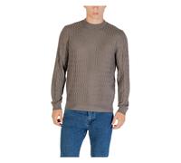 Armani Exchange - Wavy Texture Sweater - Knitwear - Hombre - Beige - XL -