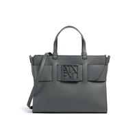Armani Exchange Susie Bolso de mano gris oscuro, imitación de cuero, mujer