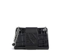 Armani Exchange Susie Mini Bolso de hombro negro, imitación de cuero, mujer