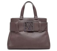 Armani Exchange Susy, Essential, Sustainable, Soft, Metal Logo, Bolsa de Compras Mujeres, Dusk Shade