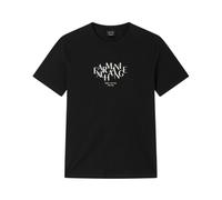 Armani Exchange 3D Printed Front Logo Plain Camiseta, Negro, L Hombres