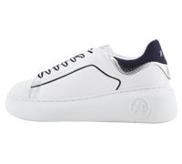 Armani Exchange Tenis de Suela Alta para Mujer, Opt White Blue, 42 EU