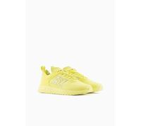Armani Exchange Tenis Dusseldorf con Cordones para Hombre, Amarillo, 41 EU