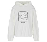 Armani Exchange Terry francés en Diagonal sostenible Sudadera con Capucha, Diario, L para Mujer