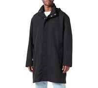 Armani Exchange The Grid Logo Letter Caban Coat, Negro, S para Hombre