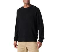 Armani Exchange The Grid, Sustainable, Ribs and Reverse Jersey Stitch Suéter, Negro, L para Hombre