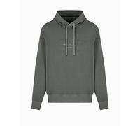 Armani Exchange Urban Heights, Cornely Logo Signature Sudadera con Capucha, Tinta Negra, XXL para Hombre
