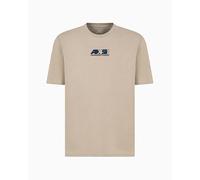 Armani Exchange Utility Edge, Sustainable, Emboidered Logo Camiseta, Ashley Blue, XXL Hombres