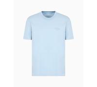 Armani Exchange Utility Edge, Tonal Logo Camiseta, Ashley Blue, M Hombres